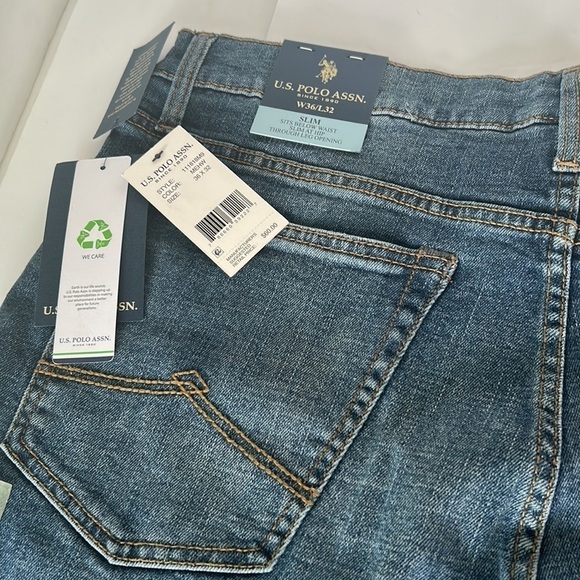 Men’s NWT US Polo Assn.Straight Leg Jeans Slim Fit - Picture 10 of 11